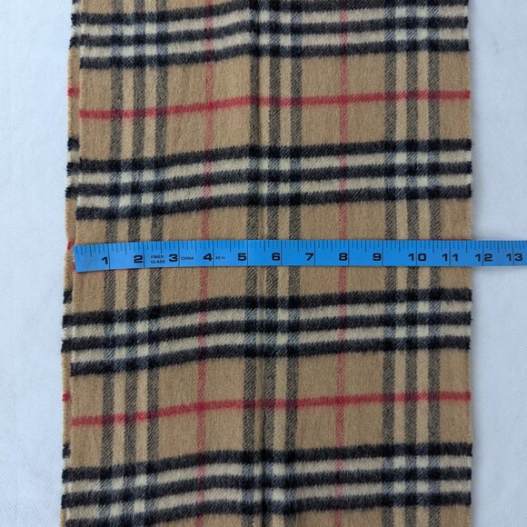 BURBERRY Cashmere Nova Check Scarf – Beige Plaid – SHIPS TODAY – DEAL NOW - Picture 6 of 6